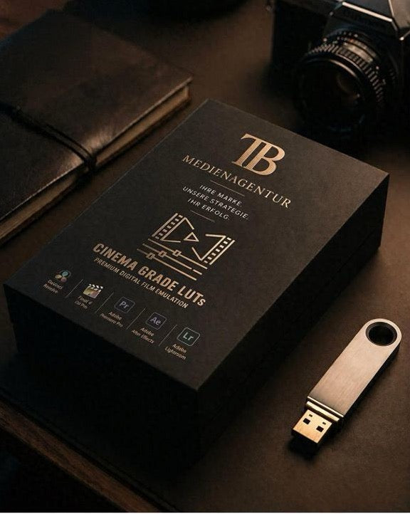 TB Cinema Grade LUTs Paket mit USB-Stick
