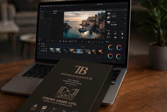 Color Grading am Laptop mit TB Cinema LUTs